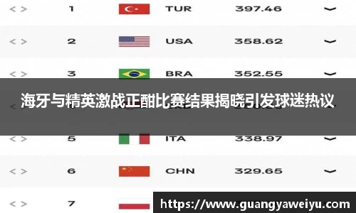 海牙与精英激战正酣比赛结果揭晓引发球迷热议